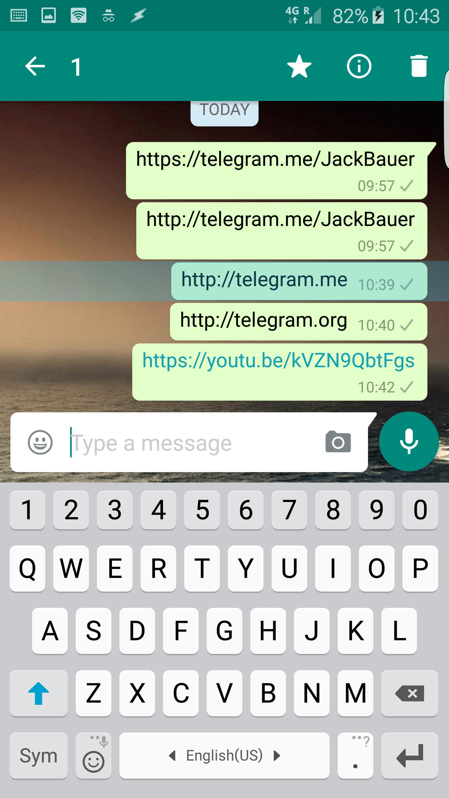 Blocked telegram link